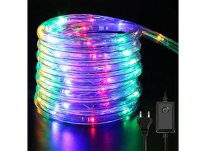 0726505946857 - Led Lichtschlauch für Aussen Innen Lichterschlauch Lichterkette Lichtband Partylicht Dekobeleuchtung Weihnachtsbeleuchtung bunt 10M - bunt - Tolletour