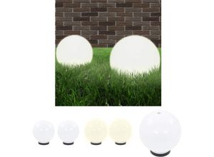 8721031333241 - LED-Gartenleuchten 2 Stk Kugelförmig 20 cm pmma - Außenbeleuchtung - Weiß - The Living Store