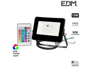 8425998703290 - E3 70329 Foco Proyector Led Rgb 10W 806Lm 12X88X24Cm EDM