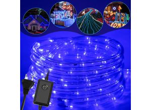 0726504479707 - Tolletour - vingo led Lichtschlauch 10m Blau für Aussen Innen Lichterschlauch Lichterkette Lichtband Partylicht Dekobeleuchtung Weihnachtsbeleuchtung