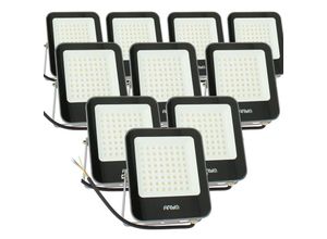 3700710838241 - 10 LED-Fluter 50W IP65 SIRAH außen naturweiß 4000K