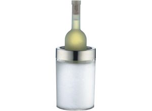 4002458451249 - Wein- und Sektkühler ALFI Crystal Eiskübel silberfarben (transparent edelstahlfarben) Baraccessoires Weinaccessoires Eiskübel Made in Germany