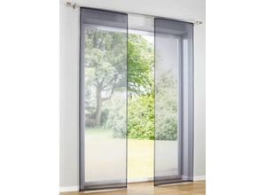 6943755940655 - Schiebegardine HEINE HOME Gr 4 grau B60cm H245cm Polyester Gardinen 6943755940655 - Schiebegardine HEINE HOME Gr 4 grau B60cm H245cm Polyester Gardinen