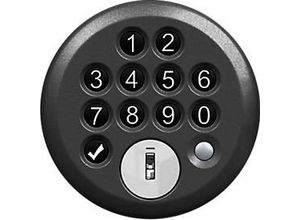 4065714557420 - Zahlenschloss elektronisch vierstellige Zahlenkombination schwarz