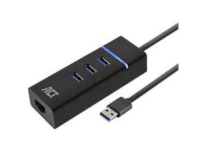 8716065491005 - Velleman - act usb 32 Gen1-Hub mit 3 Anschlüssen und Gigabit-Netzwerkanschluss - black 8716065491005 - Velleman - act usb 32 Gen1-Hub mit 3 Anschlüssen und Gigabit-Netzwerkanschluss - black