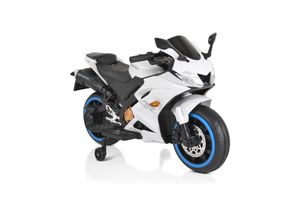 3801005000319 - Kinder Elektromotorrad Motocross MP3-Funktion Bluetooth Stützräder Lichter weiß 3801005000319 - Kinder Elektromotorrad Motocross MP3-Funktion Bluetooth Stützräder Lichter weiß