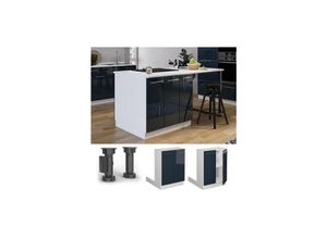 4066731413805 - Küchenschränke Fame-Line Dunkelblau Hochglanz 60 cm ohne Arbeitsplatte Vicco 4066731413805 - Küchenschränke Fame-Line Dunkelblau Hochglanz 60 cm ohne Arbeitsplatte Vicco