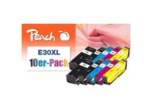 7640182387020 - E33 10 Druckerpatronen XL (2*bk bk c m y) ersetzt Epson T3357 No 33XL C13T33574010 für zB Epson Expression Premium XP -530 (wiederaufbereitet)