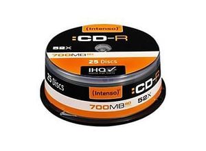 4034303000531 - Cakebox Spindel CD-R 12cm 1x25 Intenso CD-R 80 700MB 52x Speed Cakebox Spindel 1001124 4034303000531 4034303000531 - Cakebox Spindel CD-R 12cm 1x25 Intenso CD-R 80 700MB 52x Speed Cakebox Spindel 1001124 4034303000531