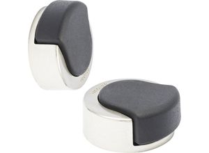 4001073153866 - Boden- Wandtürstopper LxBxH 39 x 38 x 15 mm VE 2 Stk Edelstahl-Optik Wagner