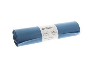 4061753271600 - eurokraft basic Standardabfallsäcke 100% PCR LDPE 120 l 37 µm BxH 700 x 1100 mm VE 250 Stk blau 4061753271600 - eurokraft basic Standardabfallsäcke 100% PCR LDPE 120 l 37 µm BxH 700 x 1100 mm VE 250 Stk blau