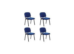 4251084663438 - Besucherstuhl Konferenzstuhl 4er Pack XT 600 Stoff hjh OFFICE 4251084663438 - Besucherstuhl Konferenzstuhl 4er Pack XT 600 Stoff hjh OFFICE