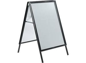 8698473830488 - Kundenstopper A1 spritzwassergeschützt beidseitig einsetzbar schwarz pulverbeschichtet 8698473830488 - Kundenstopper A1 spritzwassergeschützt beidseitig einsetzbar schwarz pulverbeschichtet