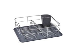 4006974529123 - Geschirrabtropfkorb Grau Silber Metall Kunststoff 395x125x32 cm Abtropfschale Kochen Küchenhelfer Sonstige Küchenhelfer 4006974529123 - Geschirrabtropfkorb Grau Silber Metall Kunststoff 395x125x32 cm Abtropfschale Kochen Küchenhelfer Sonstige Küchenhelfer