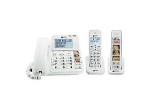 3521350020793 - SENIOR PACK - Mit Schnur schnurlos - Anrufbeantworter mit Rufnummernanzeige Anklopffunktion - DECT + 2 zusätzliche Handsets