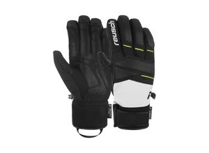 4060485517550 - Skihandschuhe REUSCH Thunder R-TEX XT Damen Gr 10 grau (schwarz grau) 80% Polyester 14% Ziegenleder 3% Polyurethan 3% Elasthan unifarben Handschuhe mit wasser- und winddichter Membran 4060485517550 - Skihandschuhe REUSCH Thunder R-TEX XT Damen Gr 10 grau (schwarz grau) 80% Polyester 14% Ziegenleder 3% Polyurethan 3% Elasthan unifarben Handschuhe mit wasser- und winddichter Membran