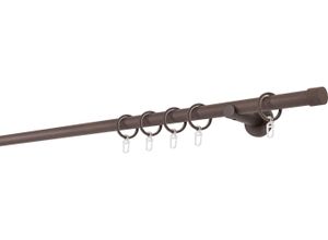 4066866100908 - Gardinenstange MYDECO 20mm Cap Wandträger 65 cm Gardinenstangen Gr L 380 cm 1 läufig braun Gardinenstangen Wandmontage 4066866100908 - Gardinenstange MYDECO 20mm Cap Wandträger 65 cm Gardinenstangen Gr L 380 cm 1 läufig braun Gardinenstangen Wandmontage