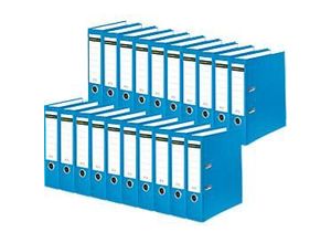 4014481248277 - Select Ordner DIN A4 Rückenbreite 80 mm 20 Stück Polypropylen und Recyclingpapier hellblau