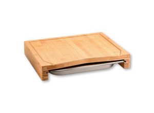 4000270583568 - Schneidebrett KESPER Brett mit Auffangschale und Saftrille 365 x 285 cm beige (natur) B285cm H68cm L365cm Bambus Edelstahl Schneidebretter besonders langlebig und messerschonend 4000270583568 - Schneidebrett KESPER Brett mit Auffangschale und Saftrille 365 x 285 cm beige (natur) B285cm H68cm L365cm Bambus Edelstahl Schneidebretter besonders langlebig und messerschonend