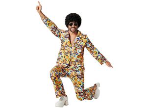4061173275332 - tectake® Herrenkostüm 70er Jahre Disco Retro-Kreis-Muster 4061173275332 - tectake® Herrenkostüm 70er Jahre Disco Retro-Kreis-Muster