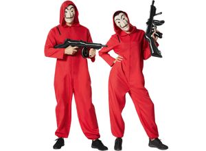 4061173274908 - tectake® Unisexkostüm maskierte Bankräuber