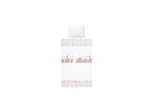 3800166101439 - Kinderbettwäsche 3-teilig Decke 140 x 95 Kissen 43 x 35 Laken 150 x 100 weiß grau 3800166101439 - Kinderbettwäsche 3-teilig Decke 140 x 95 Kissen 43 x 35 Laken 150 x 100 weiß grau