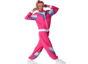 4061173276179 - tectake® Damenkostüm Retro 80er 90er Jahre Jogginganzug
