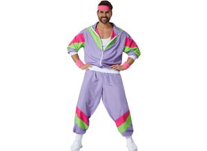 4061173276520 - tectake® Herrenkostüm Retro 80er 90er Jahre Jogginganzug
