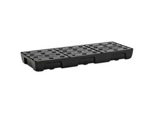 4052886453278 - Auffangwanne für Kleingebinde 10 4 Volumen 21 l für Regalfachmaß 1000 x 400 mm mit Gitterrost mit Zulassung stapelbar Polyethylen schwarz