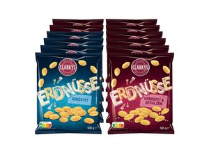 4316268642552 - Clarkys Erdnusskerne 500 g verschiedene Sorten 12er Pack