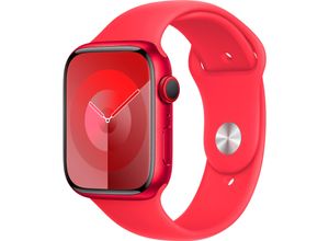 0195949028465 - Smartwatch APPLE Watch Series 9 Aluminium Smartwatches Gr 45 mm Cellular S M Sport Band rot Sport Band Bestseller 0195949028465 - Smartwatch APPLE Watch Series 9 Aluminium Smartwatches Gr 45 mm Cellular S M Sport Band rot Sport Band Bestseller