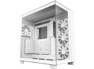 5056547202419 - NZXT H9 Flow White Midi Tower ATX Gaming Gehäuse weiß mit Glasfenster 5056547202419 - NZXT H9 Flow White Midi Tower ATX Gaming Gehäuse weiß mit Glasfenster