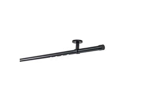 4066866189729 - Ondeco - Gardinenstange auf Maß Innenlauf 20mm Cap 1-lauf Vorhangstange Deckenträger 4cm Stilgarnitur mit Gleiter für Vorhänge - Schwarz - 230cm 4066866189729 - Ondeco - Gardinenstange auf Maß Innenlauf 20mm Cap 1-lauf Vorhangstange Deckenträger 4cm Stilgarnitur mit Gleiter für Vorhänge - Schwarz - 230cm