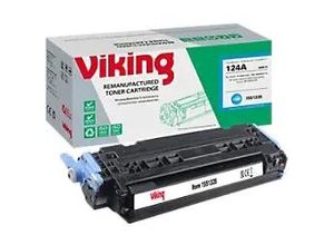 8717868015429 - Viking 124A Kompatibel HP Tonerkartusche Q6001A Cyan