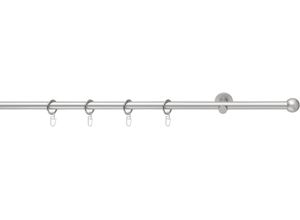 4015161091923 - Gardinenstange BOLA Gardinenstangen Gr L 160 cm Ø 16 mm 1 läufig grau (chromfarben) Gardinenstangen Wandmontage mit Ringen 4015161091923 - Gardinenstange BOLA Gardinenstangen Gr L 160 cm Ø 16 mm 1 läufig grau (chromfarben) Gardinenstangen Wandmontage mit Ringen