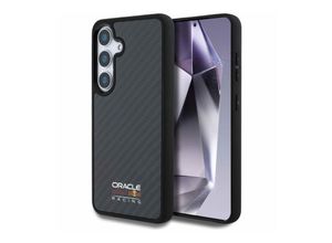 3666339421458 - RedBull Samsung Galaxy S25 Real Carbon Fiber Shiny Logo MagSafe Hülle