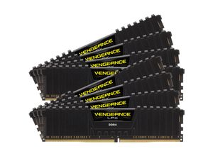 0840006615927 - Vengeance LPX DDR4-2666 - 256GB - CL16 - Octa Channel (8 Stück) - Unterstützt Intel XMP - Schwarz 0840006615927 - Vengeance LPX DDR4-2666 - 256GB - CL16 - Octa Channel (8 Stück) - Unterstützt Intel XMP - Schwarz