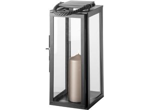 4042911470530 - Kerzenlaterne FINK SEVILLA Kerzenhalter Gr B H T 18 cm x 43 cm x 18 cm grau (grau schwarz) Windlichter Laternen Kerzenhalter schwarz pulverbeschichtet mit grauer Nylonkordel 4042911470530 - Kerzenlaterne FINK SEVILLA Kerzenhalter Gr B H T 18 cm x 43 cm x 18 cm grau (grau schwarz) Windlichter Laternen Kerzenhalter schwarz pulverbeschichtet mit grauer Nylonkordel