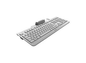 4025112090110 - CHERRY Secure Board 10 USB Tastatur Deutsch QWERTZ Weiß Grau Chipkarten-Leser 4025112090110 - CHERRY Secure Board 10 USB Tastatur Deutsch QWERTZ Weiß Grau Chipkarten-Leser