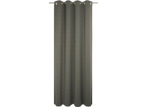 4004567394189 - Vorhang WIRTH Trondheim B grau (taupe) Gardinen 265cm Ösen 132cm Polyacryl nach Maß B132cm H265cm