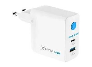 4260458924259 - Xlayer CHARGER Power Saver 65W USB-C GaN mit Strom-Stopp-Funktion Schnellladegerät