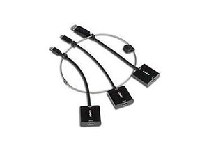 4002888383042 - LINDY 38304 DisplayPort   HDMI   Mini-DisplayPort   USB-C® Konverter [3x DisplayPort Stecker Mini-DisplayPort Stecker USB-C® Stecker - 3x HDMI-Buchse] Schwarz