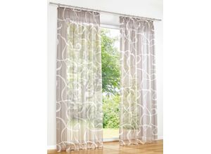 6943755951484 - Gardine HEINE HOME Gr 1 beige (taupe weiß) Gardinen 145cm Ösen Ösen 140cm Polyester B140cm H145cm 6943755951484 - Gardine HEINE HOME Gr 1 beige (taupe weiß) Gardinen 145cm Ösen Ösen 140cm Polyester B140cm H145cm
