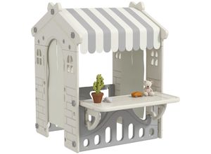 4255633581518 - AIYAPLAY Spielhaus für Kinder Indoor Kinderhaus mit funktionierenden Türen Creme 4255633581518 - AIYAPLAY Spielhaus für Kinder Indoor Kinderhaus mit funktionierenden Türen Creme
