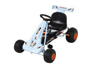 4251774969215 - Kinder Go-Kart mit Handbremse hellblau 97 x 66 x 59 cm (LxBxH) Kinderfahrzeug Pedalfahrzeug Tretfahrzeug 4251774969215 - Kinder Go-Kart mit Handbremse hellblau 97 x 66 x 59 cm (LxBxH) Kinderfahrzeug Pedalfahrzeug Tretfahrzeug