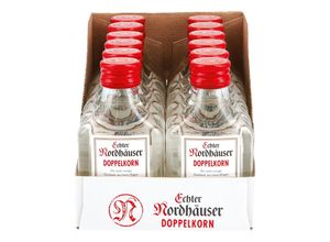 4400065467415 - Echter Nordhäuser Doppelkorn 380 % vol 100 ml 12er Pack 4400065467415 - Echter Nordhäuser Doppelkorn 380 % vol 100 ml 12er Pack