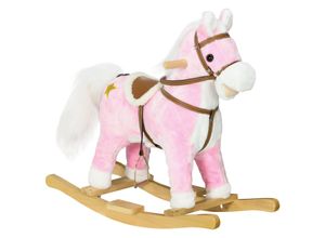 4255633541123 - Schaukelpferd mit 3 x AA-Batterien rosa 68L x 26B x 62H cm schaukelpferd schaukeltier baby schaukelstuhl kinderschaukelstuhl 4255633541123 - Schaukelpferd mit 3 x AA-Batterien rosa 68L x 26B x 62H cm schaukelpferd schaukeltier baby schaukelstuhl kinderschaukelstuhl