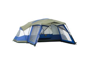 4251774955973 - Zelt mit 2 Tragetaschen bunt 518L x 487B x 237H cm tunnelzelt camping zelt 6-8 personen zelt familienzelt