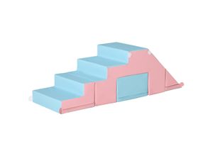 4251774918978 - Bausteine Baustein-Set Spiel-Set Schaumstoff Rosa Blau 147 x 49 x 47 cm 2er-Set Schaumstoff Bausteine Tisch- und Stuhlset Rutsche 4251774918978 - Bausteine Baustein-Set Spiel-Set Schaumstoff Rosa Blau 147 x 49 x 47 cm 2er-Set Schaumstoff Bausteine Tisch- und Stuhlset Rutsche