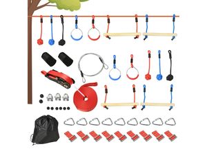 4255633520319 - Ninja Slackline-Set mit Aufbewahrungstasche für Kinder bunt 1000L x 40B x 100H cm ninja slackline-set klettergerüst outdoor klettertraining seil 4255633520319 - Ninja Slackline-Set mit Aufbewahrungstasche für Kinder bunt 1000L x 40B x 100H cm ninja slackline-set klettergerüst outdoor klettertraining seil